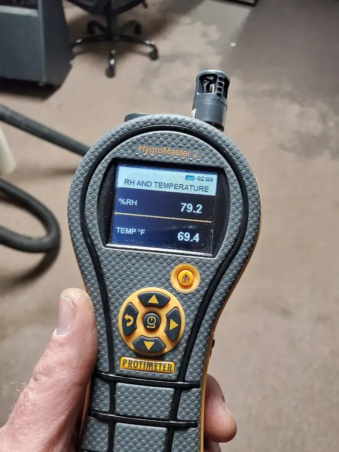 Moisture meter humidity assessment for Mold Remediation & Removal in Air Force Academy